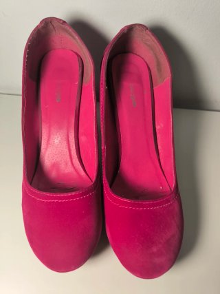 Tacones Rosa Terciopelo