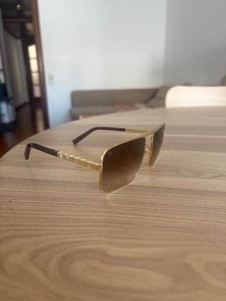 Gafas Louis Vuitton Marrón y Dorado