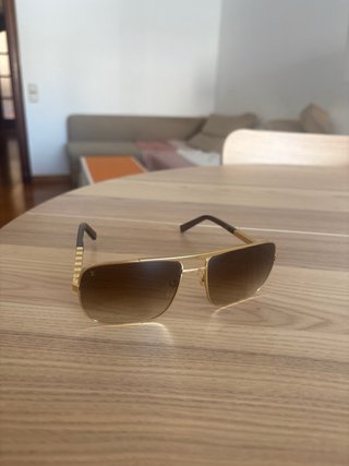Gafas Louis Vuitton Marrón y Dorado