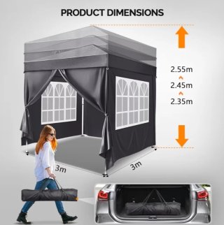 Carpa Plegable Gris