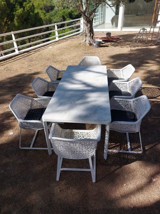 Mesa Kettal Maia + 8 Sillas Exterior
