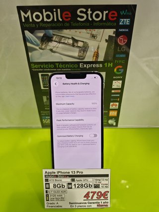 Apple iPhone 13 Pro 128GB Blanco