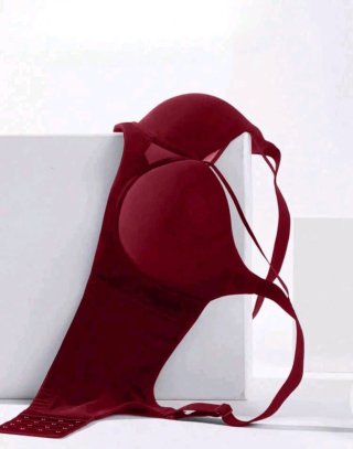 Sujetador Push Up Sexy Rojo Oscuro