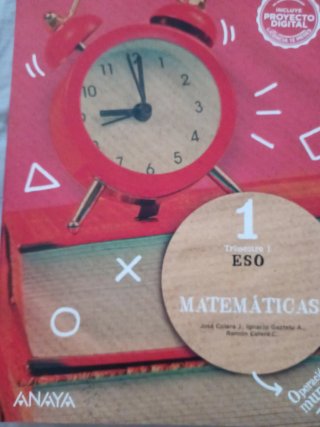Libro de matemáticas 1 eso