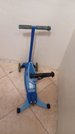 Patinete 3 en 1 azul con asiento
