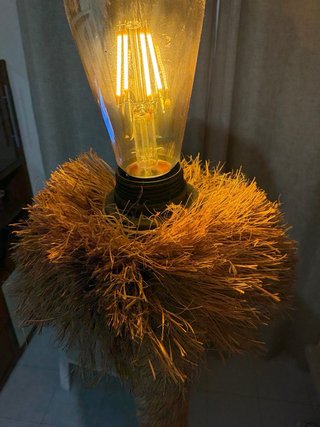 Lámpara de pie de cuerda 140cm