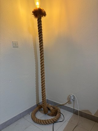 Lámpara de pie de cuerda 140cm