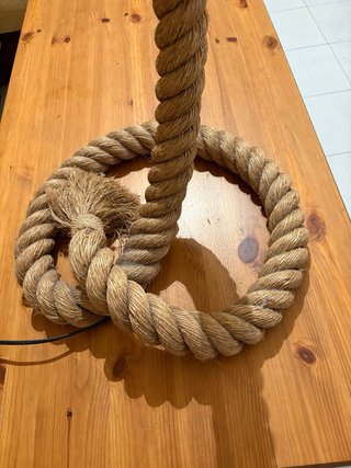 Lámpara de pie de cuerda 140cm
