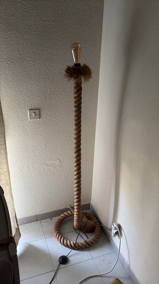 Lámpara de pie de cuerda 140cm
