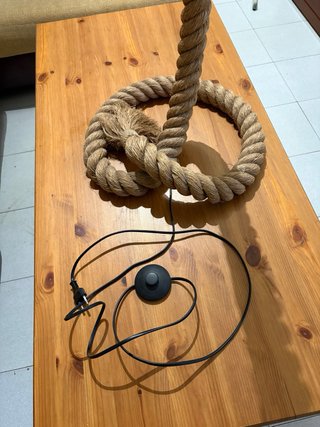 Lámpara de pie de cuerda 140cm