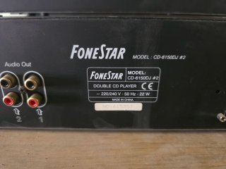 Fonestar CD-6150DJ Reproductor Doble CD Rack (19")
