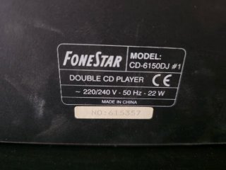 Fonestar CD-6150DJ Reproductor Doble CD Rack (19")