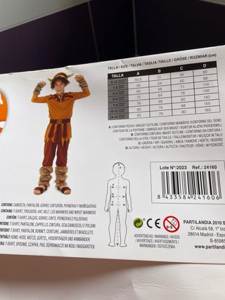 Disfraz Vikingo Talla 10-12. Puesto una sola vez