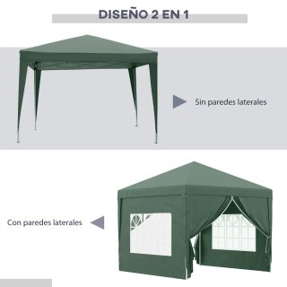 Carpa Plegable 3x3m con 4 Paredes