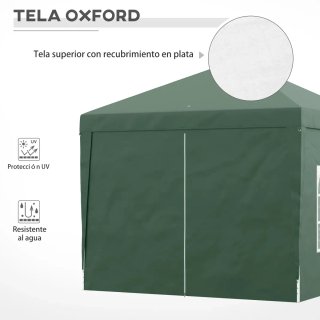 Carpa Plegable 3x3m con 4 Paredes