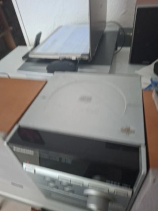 Minicadena Panasonic CD/MP3 Plata/Madera