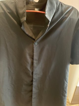 Camicia nera manica corta