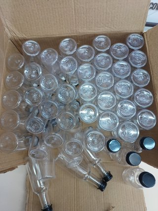 Mini bottiglie in plastica 50 ml, confezione da 48 con tappi - Belle Vous