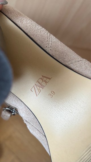 Botines tacón ante Zara T.39