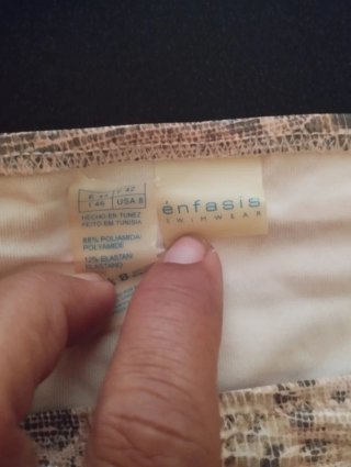 Bikini estampado piel de serpiente