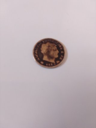 Moneda antigua con retrato