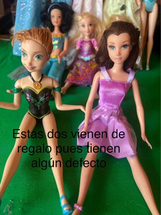 Lote 8 Muñecas Princesas Disney