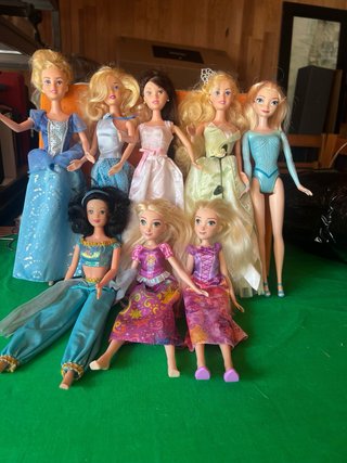 Lote 8 Muñecas Princesas Disney