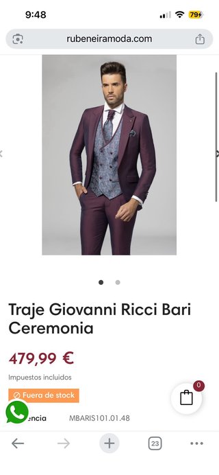Traje de boda hombre