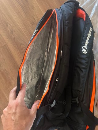 Paletero Bullpadel Negro y Naranja