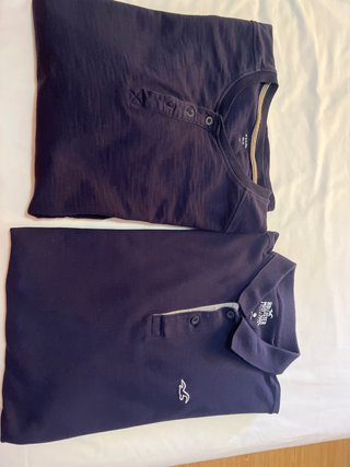 2 Polos Hollister Manga Larga Talla M