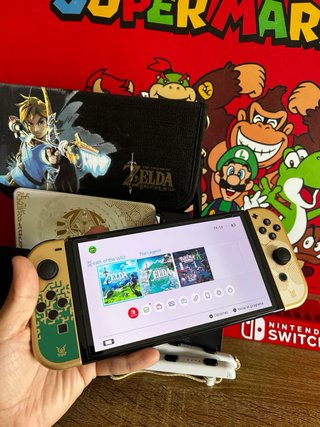 Nintendo Switch OLED Edición Zelda Dorada 10/10