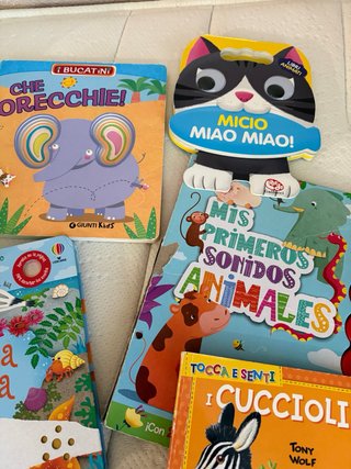 Lote de libros sensoriales para bebes y niños