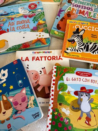 Lote de libros sensoriales para bebes y niños