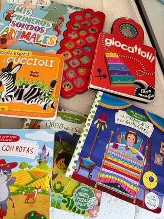 Lote de libros sensoriales para bebes y niños