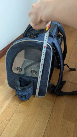 Transportín mochila extensible mascotas ventana
