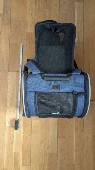 Transportín mochila extensible mascotas ventana