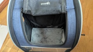 Transportín mochila extensible mascotas ventana