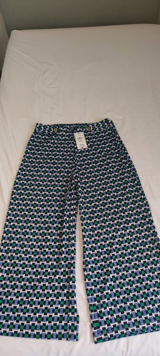 Pantalones anchos estampados talla L