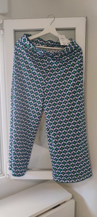 Pantalones anchos estampados talla L