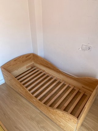 Cama Montessori Madera Natural