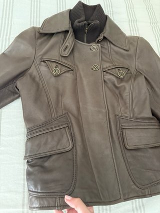 Chaqueta de piel vintage Jackpot Talla XL