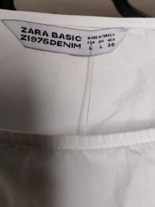 Top Zara Stile Corsetto Bianco Nuovo