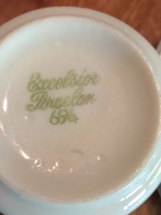 4 Tazzine Caffè Excelsior Porcellana