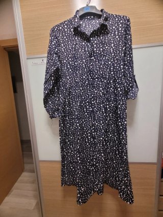 Vestido estampado lunares talla M