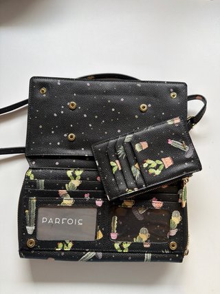 Bolso de mano con estampado de cactus