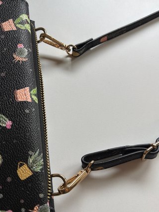 Bolso de mano con estampado de cactus