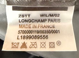 Bolso Longchamp Azul Marino y Marrón L