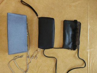 Lote 3 bolsos fiesta elegantes + cadena