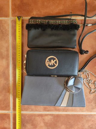 Lote 3 bolsos fiesta elegantes + cadena