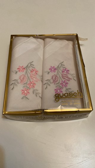 Pañuelos Guasch Vintage Bordados Algodón
